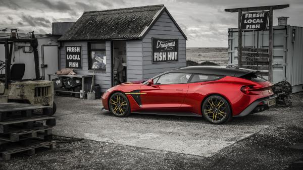 aston martin vanquish zagato shooting brake 4k 8k