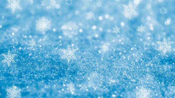 blue glittering white snowflakes hd girly