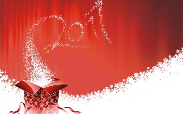 Free 2011 new year gifts wallpaper download