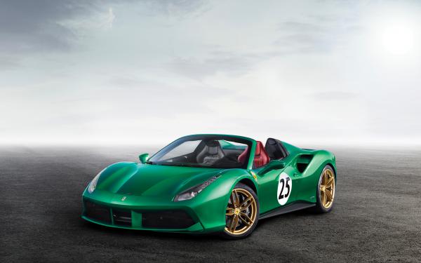 Free 2017 ferrari 488 spider the green jewel 4k wallpaper download