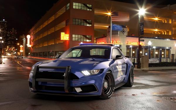 Free 2017 ford mustang notchback design police wallpaper download