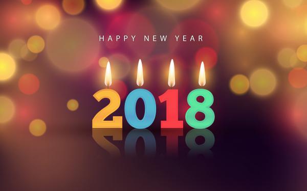 Free 2018 new year 4k wallpaper download