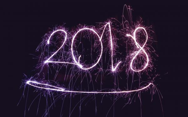 Free 2018 new year fireworks 4k wallpaper download
