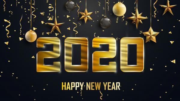 Free 2020 happy new year 4k 3 wallpaper download