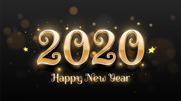 Free 2020 happy new year 4k 8k 3 wallpaper download