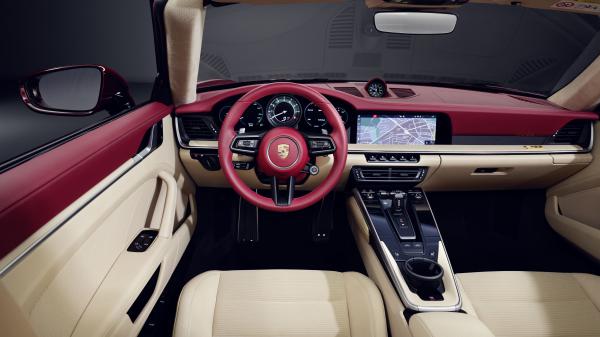 Free 2020 porsche 911 targa 4s heritage design edition interior 4k 5k hd wallpaper download