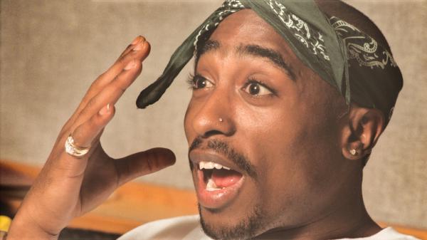 Free 2pac tupac closeup photo having green kerchief in head with mouth wide open hd music wallpaper download