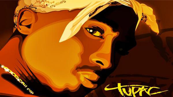 Free 2pac tupac facing one side in brown background hd music wallpaper download