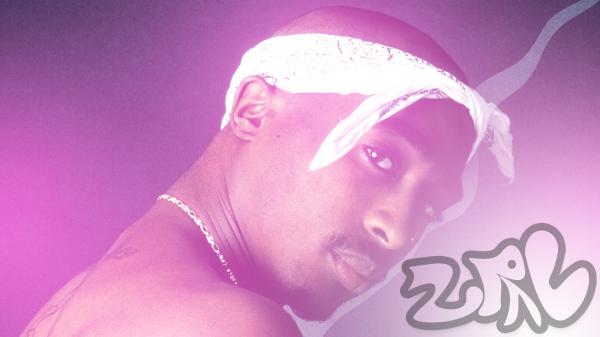 Free 2pac tupac in a pink background hd music wallpaper download