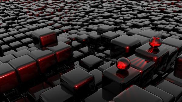 Free 3d black cubes 4k hd abstract wallpaper download