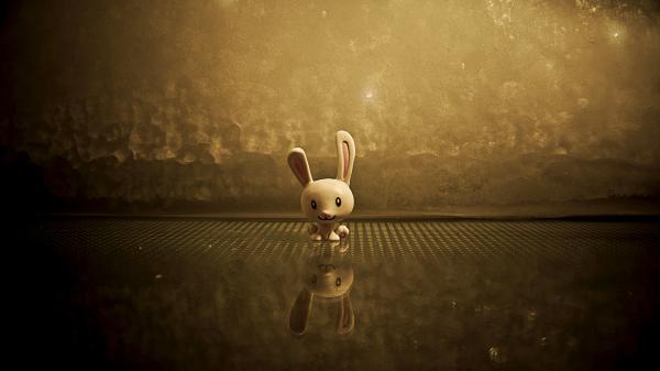 Free 3d brown rabbit 4k hd wallpaper download