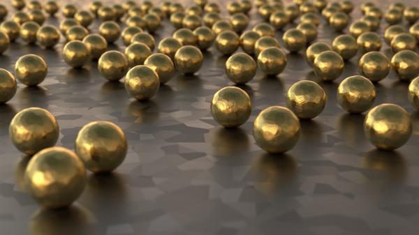 Free 3d gold marble sphere 4k hd abstract wallpaper download