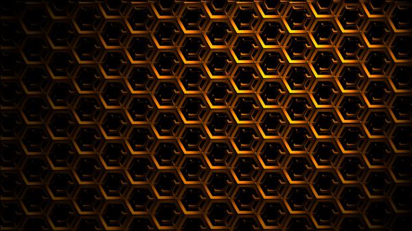 Free 3d hexagons mesh dark shadows 4k hd wallpaper download