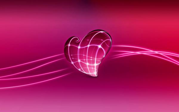 Free 3d love heart wallpaper download