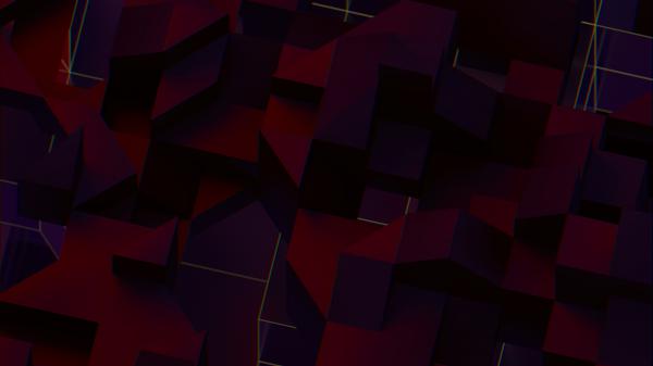 Free 3d shapes dark wallpaper download