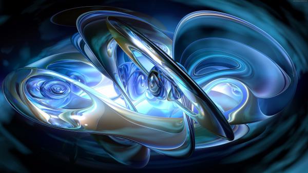 Free abstract cool blue 4k hd wallpaper download