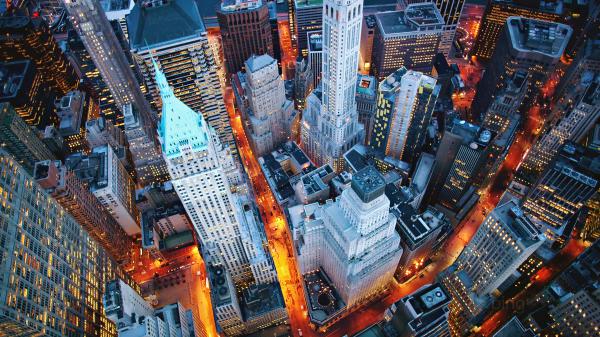 Free aerial view of high rising buildings of new york city 4k hd new york wallpaper download