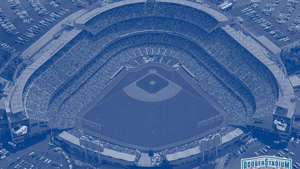 Free aerial view of playground stadium with los angeles dodgers hd dodgers wallpaper download