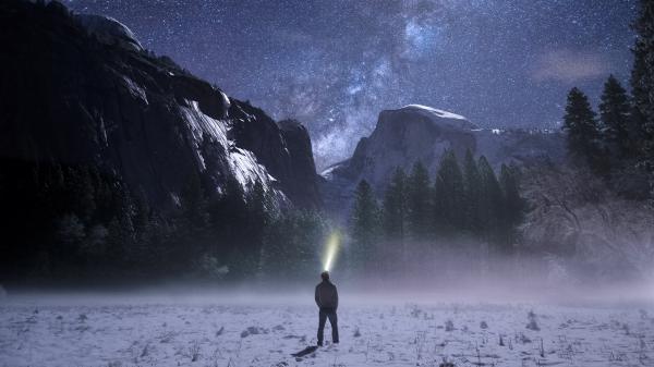 Free alone at yosemite valley 4k wallpaper download