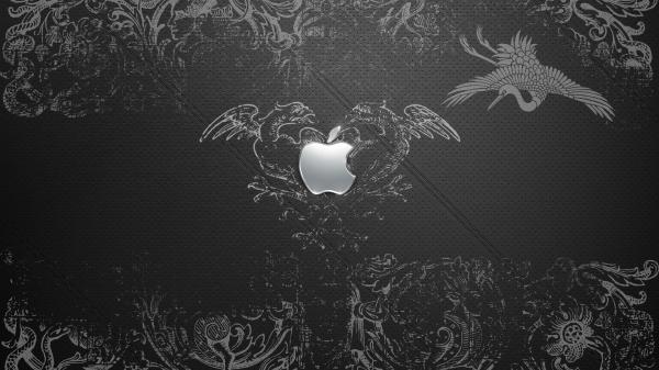 Free apple with bird technology hd macbook wallpaper download