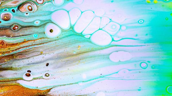 Free aqua yellow paint fluid art stains hd abstract wallpaper download