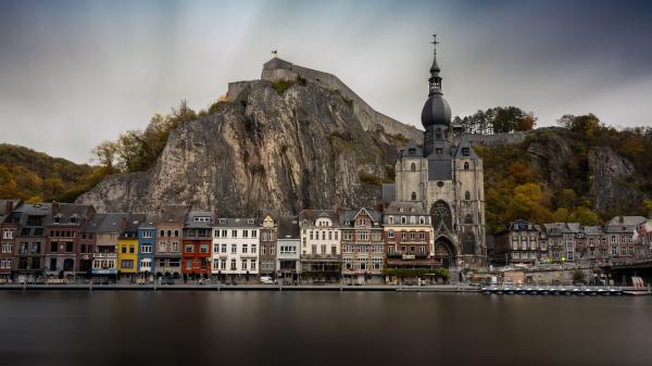 Free architecture belgium church building dinant 4k hd travel wallpaper download