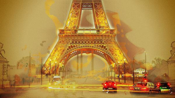 Free art of eiffel tower paris hd travel wallpaper download