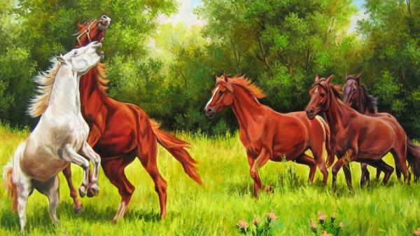 Free art of horses hd horse wallpaper download