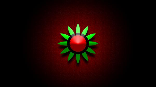 Free artistic red green flower hd abstract wallpaper download