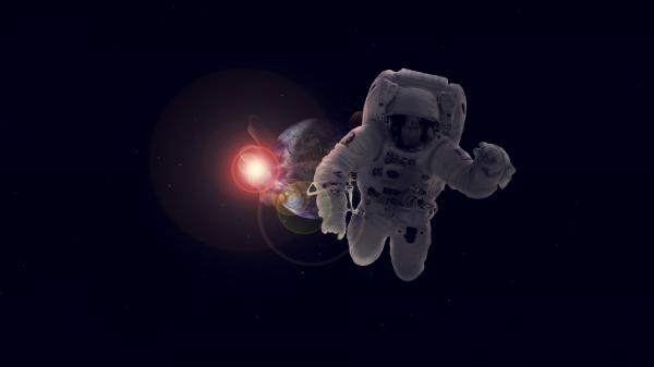 Free astronaut in space 4k 2 wallpaper download