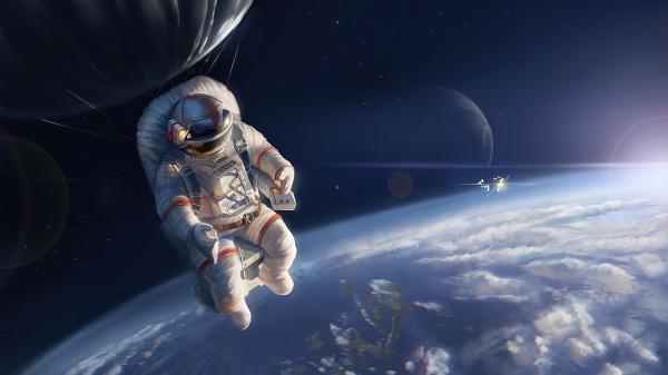 Free astronaut in space 4k 4 wallpaper download