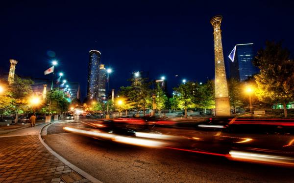 Free atlanta park nights wallpaper download