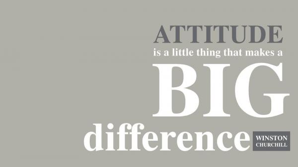 Free attitude is a little thing that makes a big difference hd motivational wallpaper download