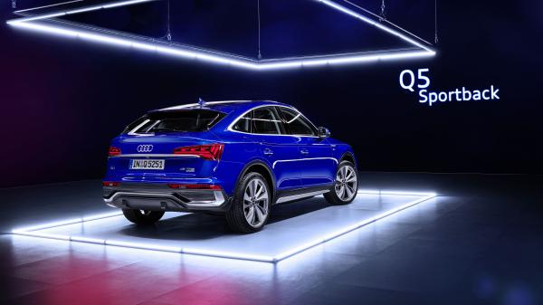 Free audi q5 sportback blue 45 tfsi quattro s line 2020 3 4k 5k hd cars wallpaper download