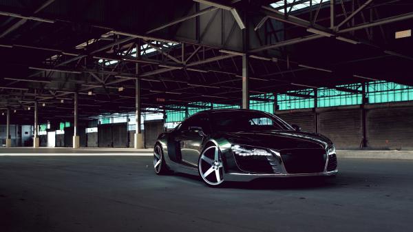 Free audi r8 chrome 4k wallpaper download