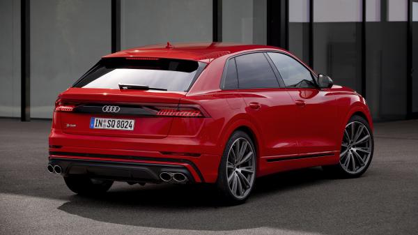 Free audi sq8 tfsi red 2020 2 4k 5k hd cars wallpaper download