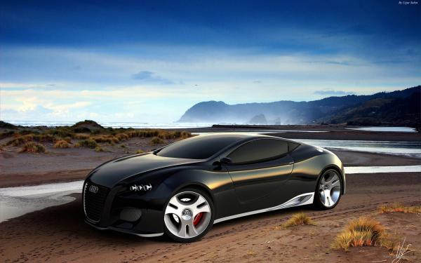 Free audi ultimate black concept wallpaper download