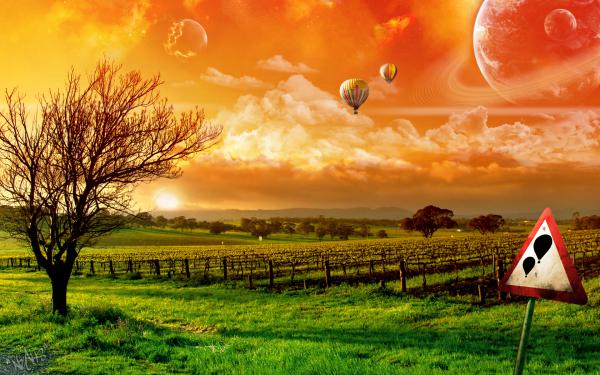 Free balloon ride wallpaper download