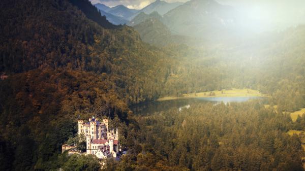 Free bavaria hohenschwangau castle hd travel wallpaper download