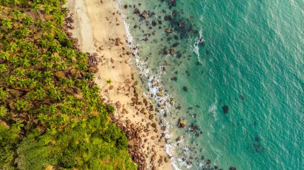 free beach aerial view 4k 4 wallpaper download