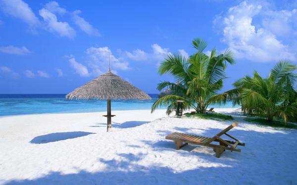 free beach rest place wallpaper download