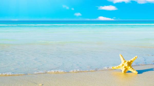 free beautiful blue sky and beach hd beach wallpaper download