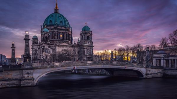 Free berlin cathedral bridge germany 4k hd travel wallpaper download