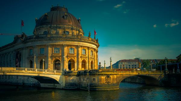 Free berlin museum bridge building germany river hd travel wallpaper download