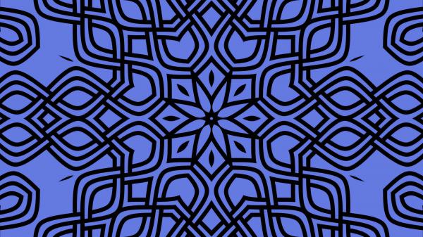 Free black blue geometry symmetry hd abstract wallpaper download