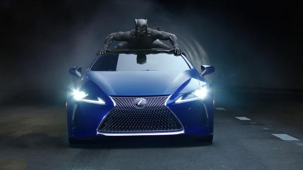 Free black panther lexus lc 500 2018 wallpaper download