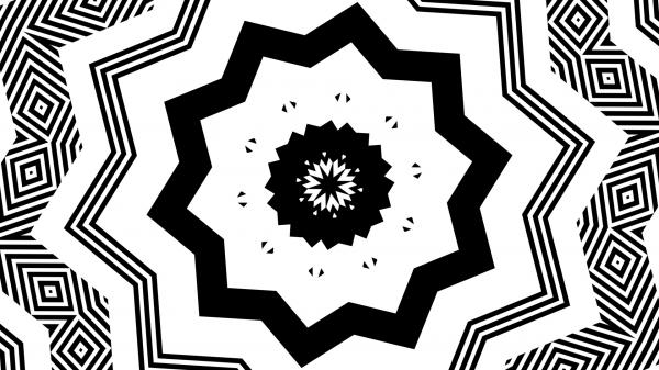 Free black white geometry shapes symmetry hd abstract wallpaper download