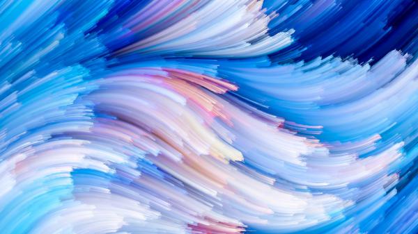 Free blue and white artistic feather 4k hd abstract wallpaper download