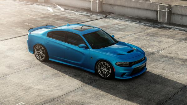 Free blue dodge charger hellcat 4k 5k wallpaper download