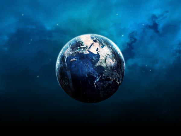 Free blue earth wallpaper download